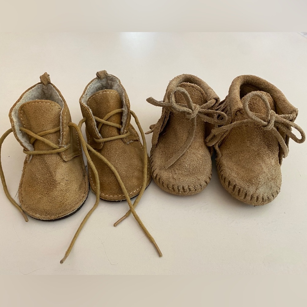 Baby Gap & Minnetonka Baby Moccasins - 2 Pair - Minimalist Shoes